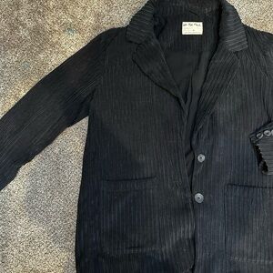 Black Pinstripe Blazer